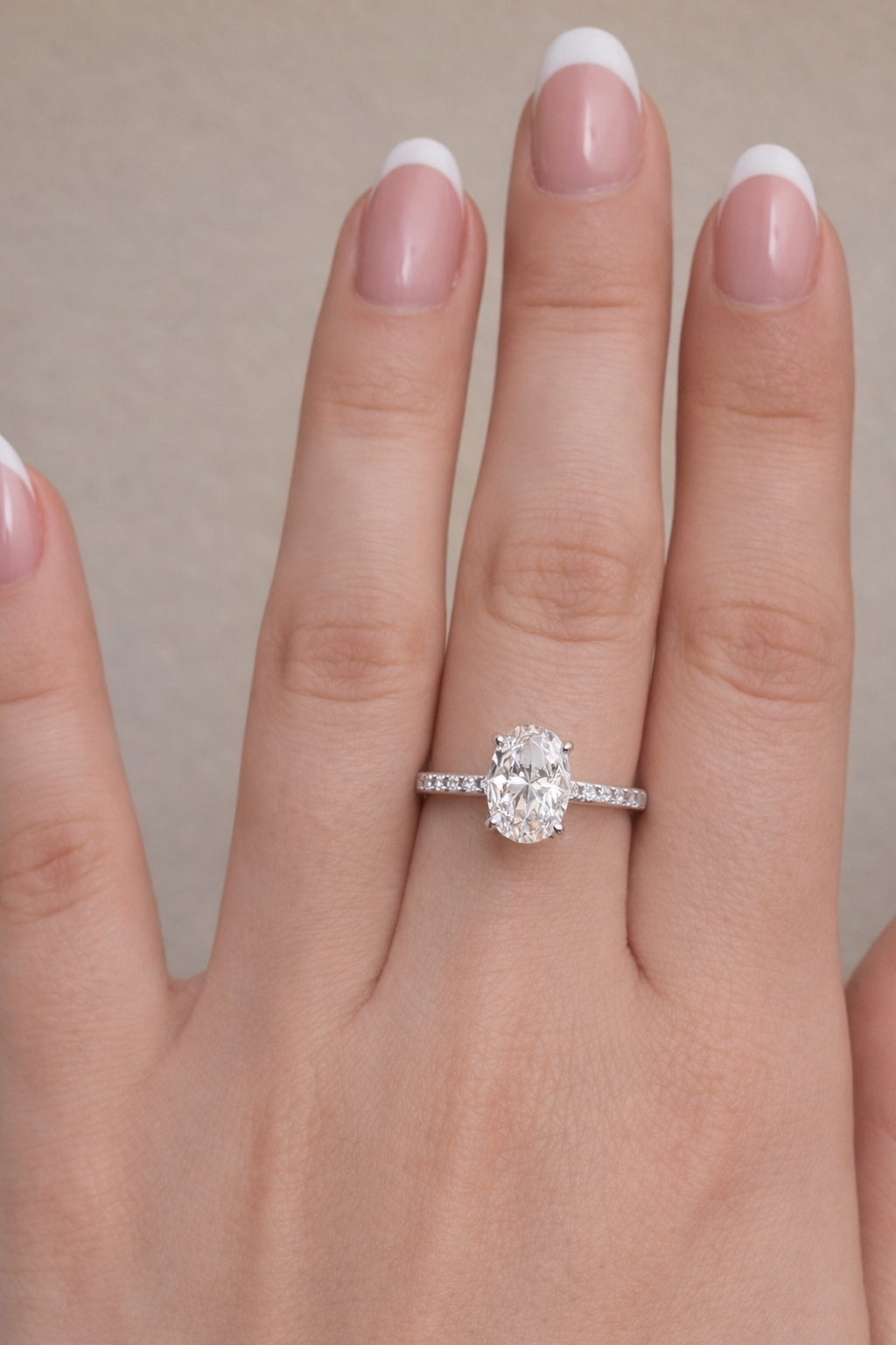 Oval Cut Moissanite Ring 1,5ct