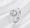 Oval Cut Moissanite Halo Ring 1.5Ct
